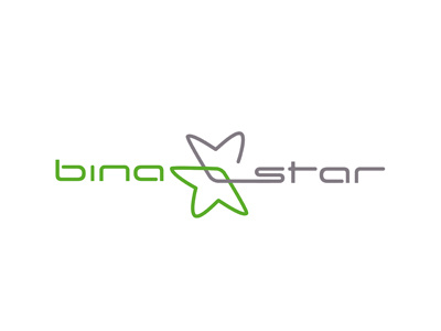 Binastar Logo asterisk communication green logo star