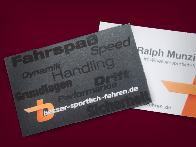 businesscards with Spot UV