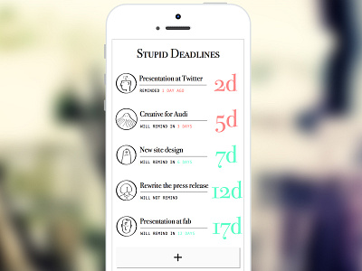 Stupid Deadlines app