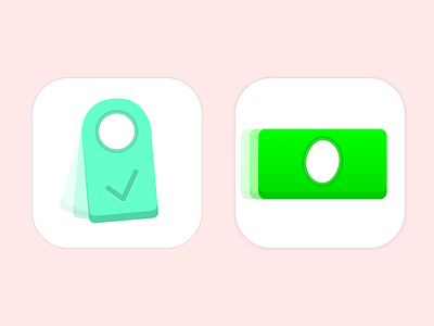 New icons for my sister apps: daily + monthly app clean concept icon idea ios light minimal simple white