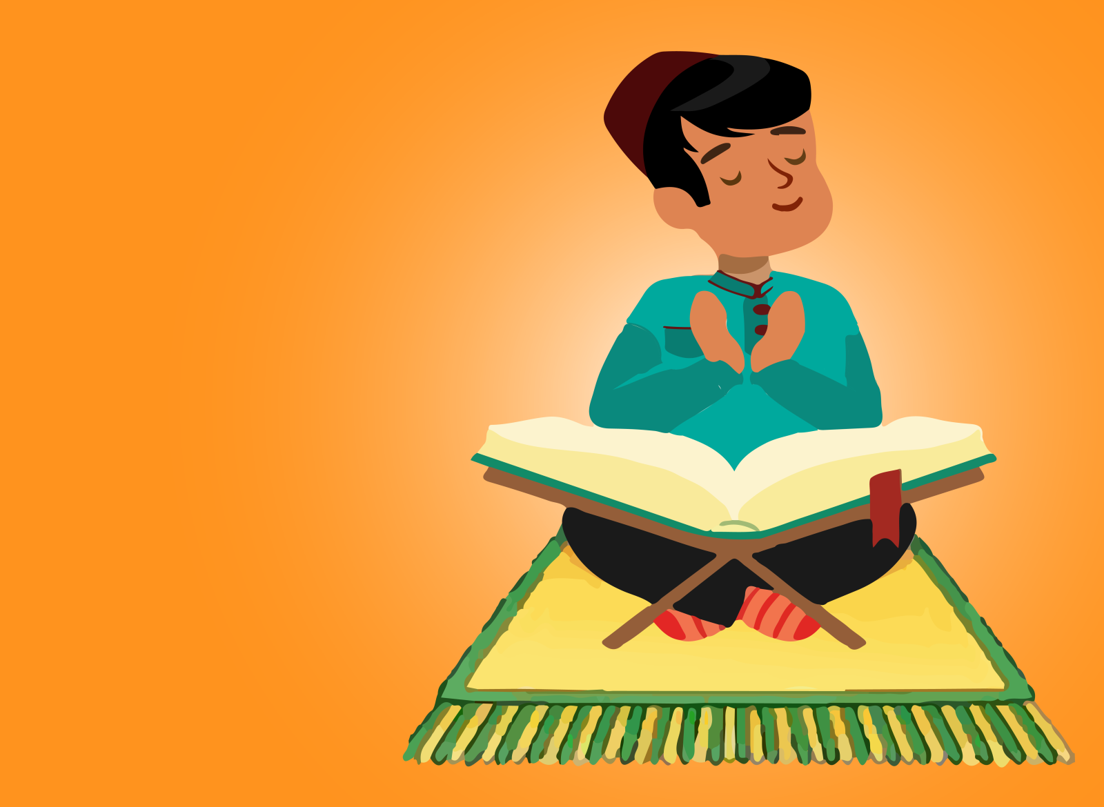 kid praying by ASMA on Dribbble