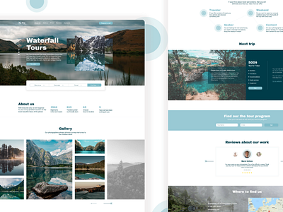 Landing page for a travel company design landing page travel travel agency ui ux web web design web developer website