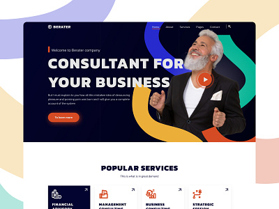 BERATER-Business Consulting Figma Template design template ui web design website