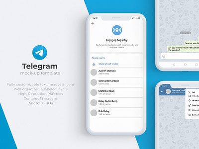 Telegram Mock-Up Template