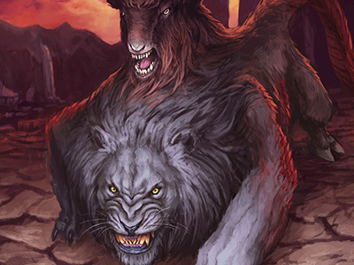 Greek Chimera art beast chimera digital drawing fantasy greek illustration monster mythology photoshop roman