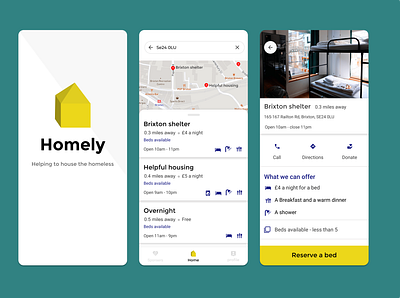 Homely app challenge concept mobile social good ui