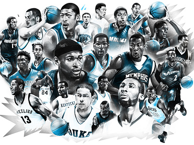 Basketball players basketball espn illustration players sport