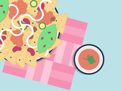 I'ts Nachos Time! food food illustration foodies illustration illustrator nachos tasty tortilla