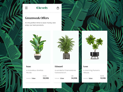 Daily UI #036 - Special Offer daily ui dailyui dailyui 036 plants special offer