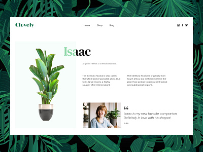 Daily UI #039 - Testimonials daily ui daily ui 039 dailyui plants webdesign