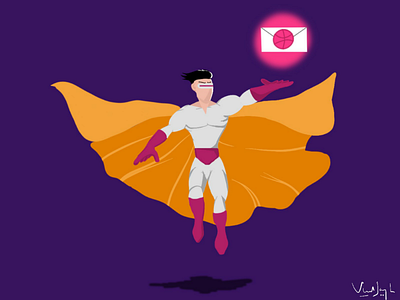 It's a super-'dribbble invite'-man!