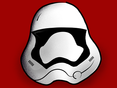 Storm trooper. art black digital fan art illustration procreate red star wars storm trooper white