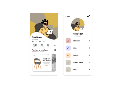 Daily UI 006 - User Profile app daily 100 challenge dailyui design design app figma product profile ui user user interface web
