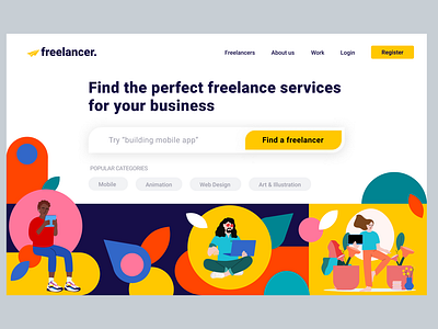 Landing page -