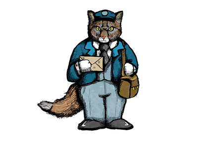 Meow Man cat cat drawing illustration illustrator