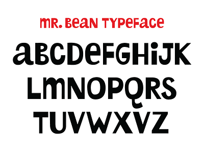 Mr. Bean Typeface free typeface vrn dribbble sd