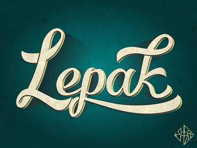Lepak design graphic design illustration lettering typography