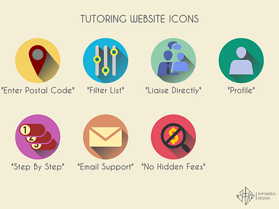 Tutoring Website Icons