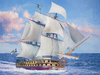 Konung Gustaf III ship battleship gustaf iii