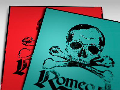 Romeo & Juliet Poster design grunge illustration print shakespeare