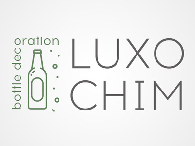 luxochim logo bottle decoration logo