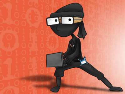 Tech Ninja digital drawing digital illustration