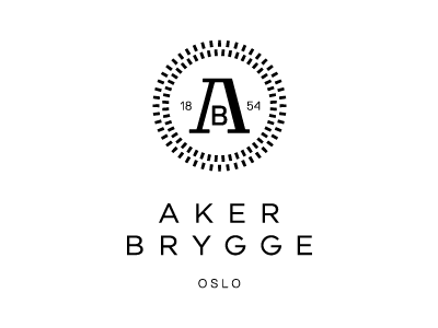Aker Brygge aker brygge identity logotype typography