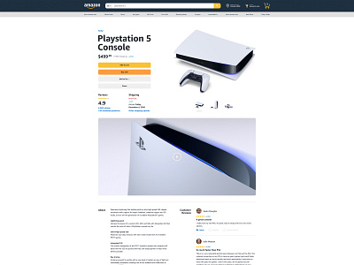 Amazon.com Product Page Concept