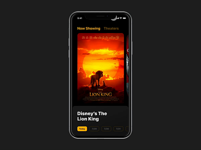 Movie Tickets App Concept app ios mobile mobile ui movies tickets