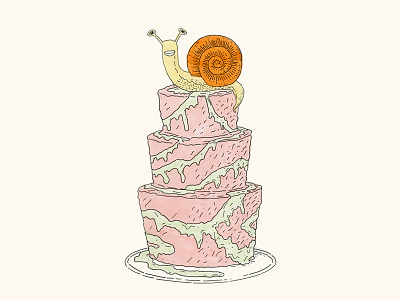 🐌 baking cake decoration goo slime snail