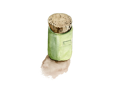 Ceramic Canister canister ceramic cork illustration product