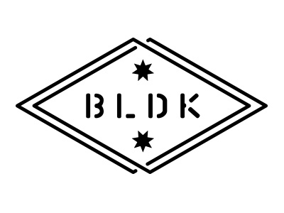 BLDK black construction diamond enclosure icon seal star stencil strong type