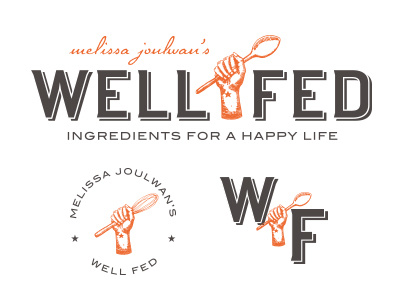 Well Fed brown cooking food hand kitchen orange paleo spoon star whisk