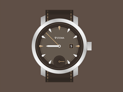 Watches clock design geometric hand icon icons illustration stowa time watch watches
