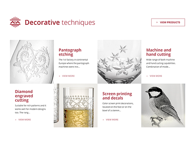 Decorative techniques design flat gastronomy glass glassware glassworks handmade homepage techniques webdesign website wine