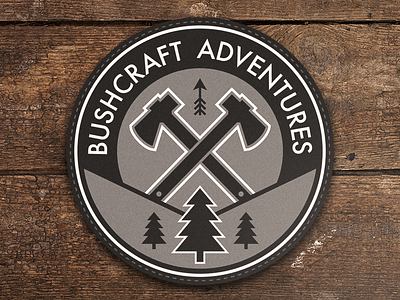 Bushcraft Adventures adventures axe bushcraft edc everydaycarry hatchet logo logotype morale patches velcro