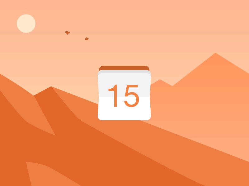 Calender Animation by Sheng Chang on Dribbble