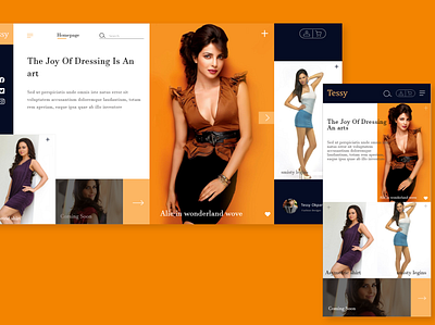 Fashion Designer website web