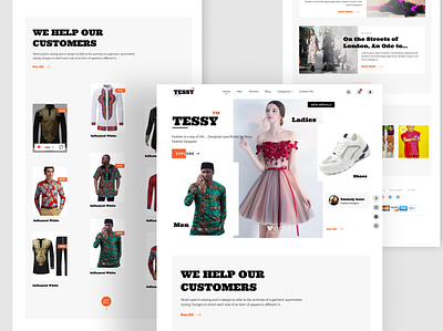 Website Design - Fashion Designer Concept business website fashion website web design