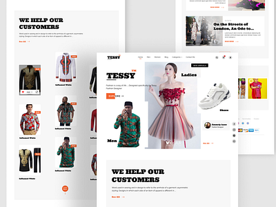 Website Design  - Fashion Designer Concept