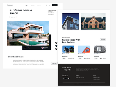 House Buy/Rent Website webdesign website website concept