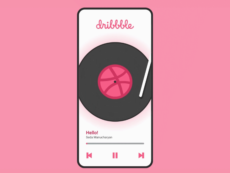 Hello, Dribbble! animation debut debutshot hellodribbble mobile ui