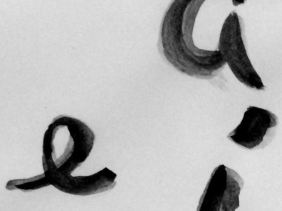 Hand Written Type handwritten ink letters type typography watercolor