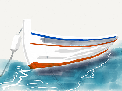 boat boat drawing paper sketch water watercolor