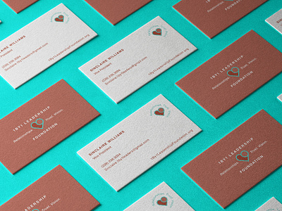 1by1 Business Cards brand branding business cards design heart identity logo mockup promise stationary trust typography