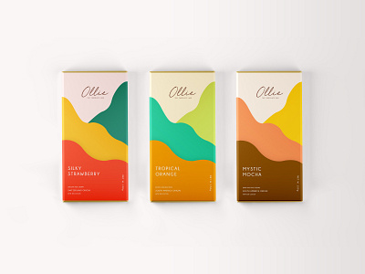 Chocolate Bar Packaging bar branding chocolate color design flat illustration minimal packaging pattern product waves