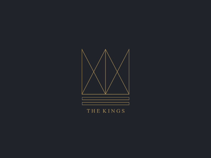 The Kings Logo Design alternative branding design flat gif gold graphic icon illustration logo minimal mobile pattern symbol the kings typography vector