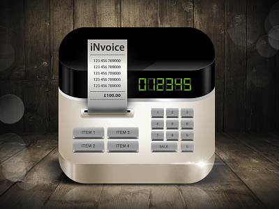 Invoice - iOS App Icon app apple experience interface invoice ios iphone money social ui ux