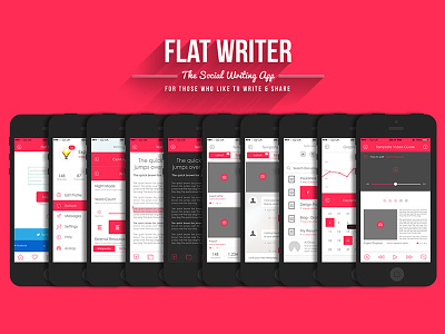 Flat Writer - Can this be done? android app apple clean flat icon ios ui user interface ux