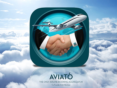 Aviato app aviator globe hands icon ios plane silicon valley world